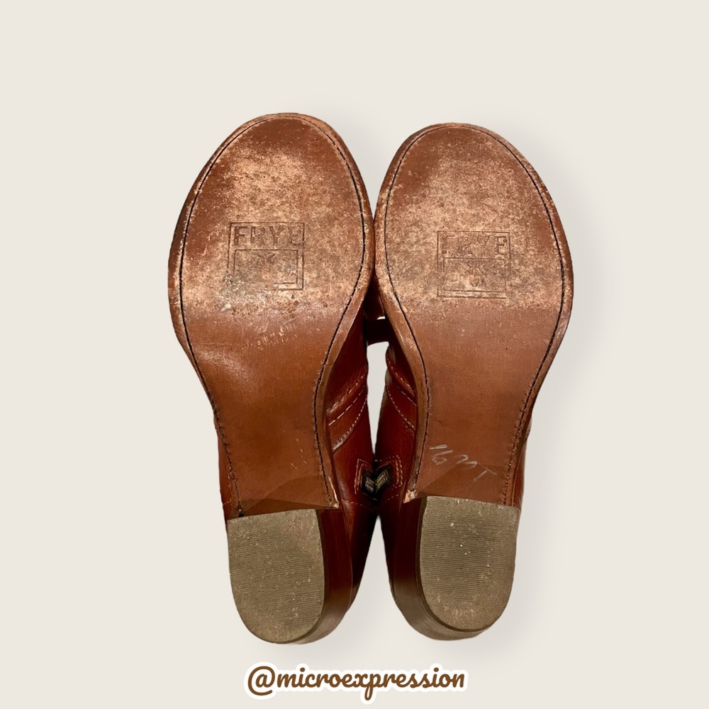 RARE Jane Trapunto Leather Short Cowboy Heel Boots - Picture 12 of 16